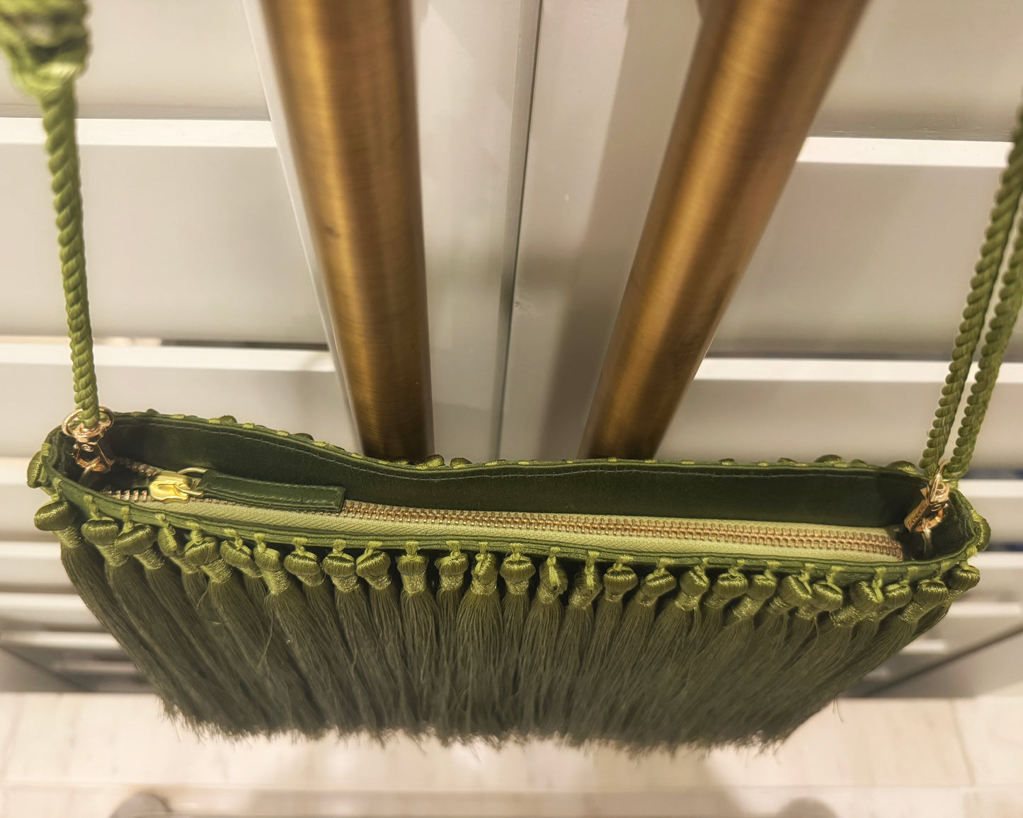 HER- Green Tassel Bag