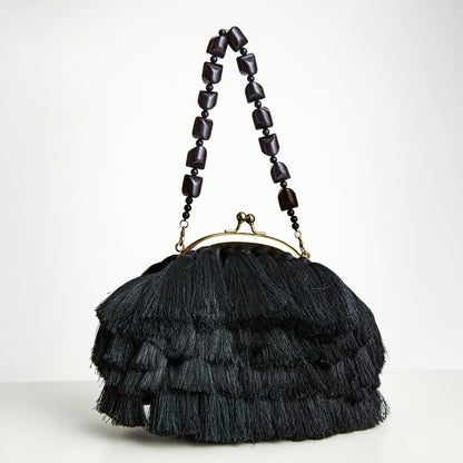 Royal Blue Tassel Evening Clutch – Showstopper Party Bag