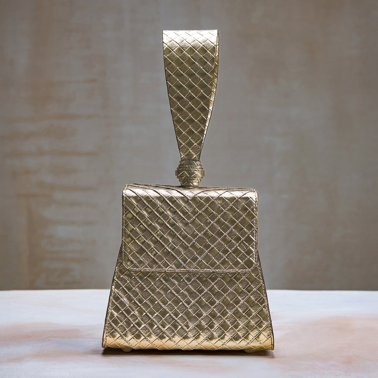 Golden Wristlet Clutch – Metallic Gold Party & Wedding Handbag for Women