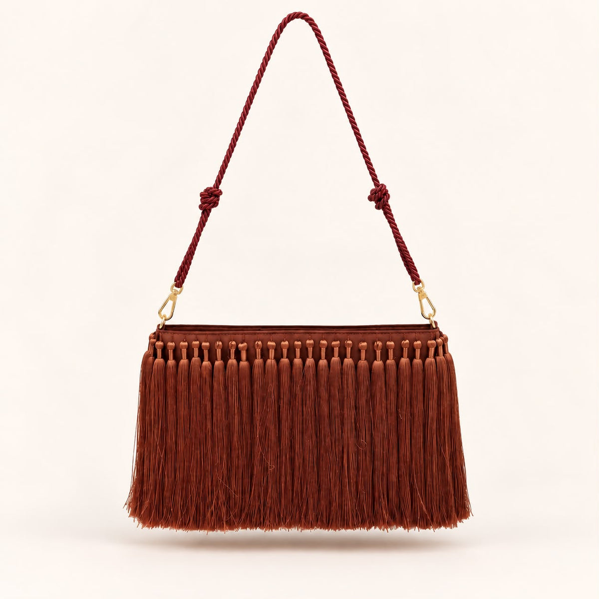 HER — Rust Tassel Bag