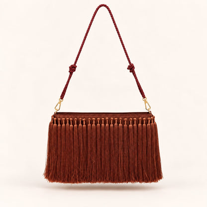 HER — Rust Tassel Bag