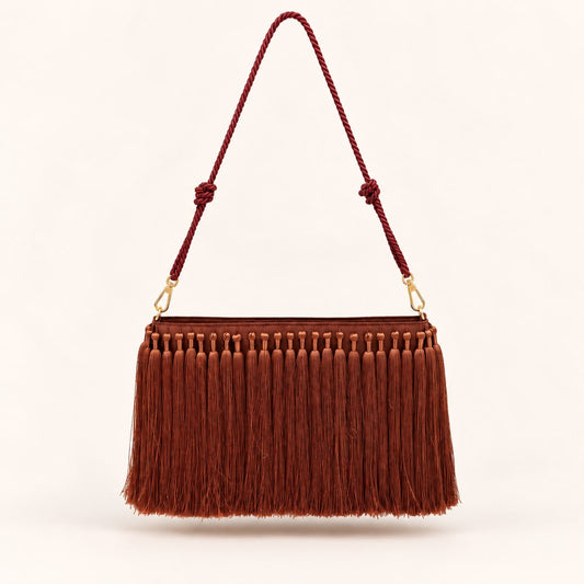 HER — Rust Tassel Bag