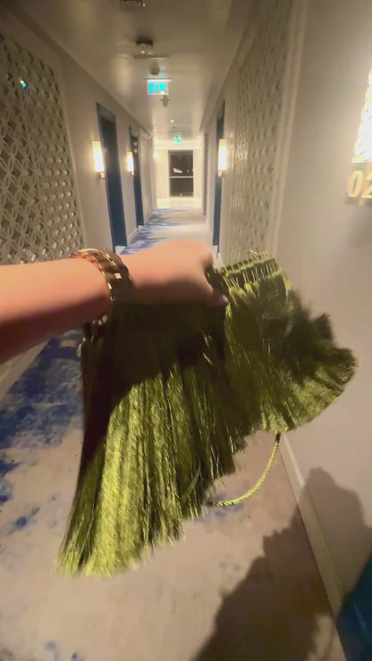 HER- Green Tassel Bag
