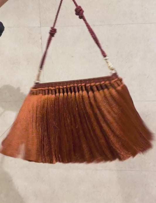 HER — Rust Tassel Bag